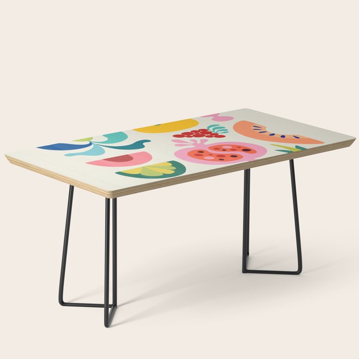 Mid Century Modern Fruits Coffee Table Gallery Image 1