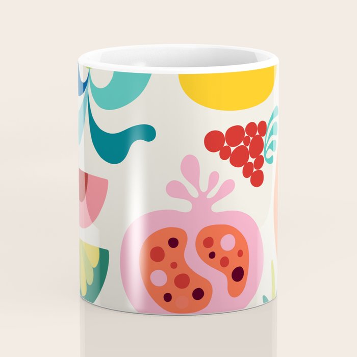 Mid Century Modern Fruits Coffee Mug Gallery Image 4
