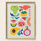Mid Century Modern Fruits Serving Tray Gallery Image 1