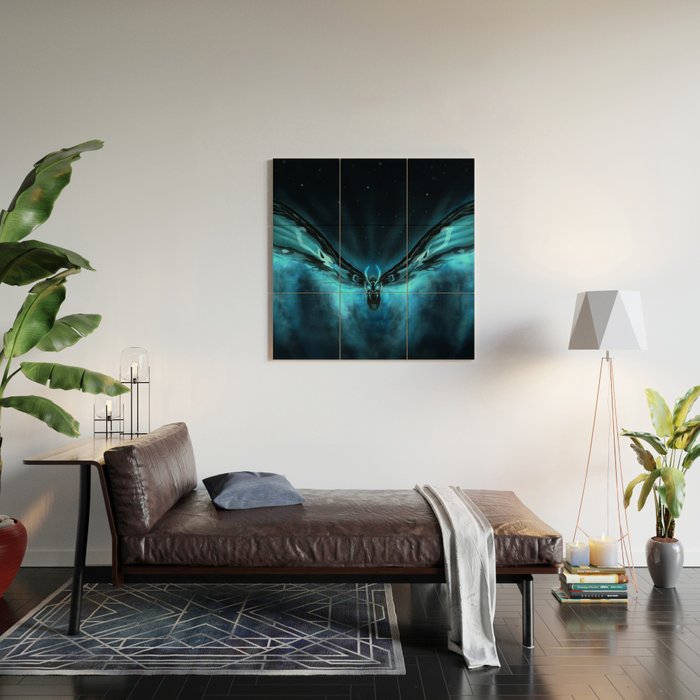 Queen of Monster - Mothra Wood Wall Art Gallery Image 2