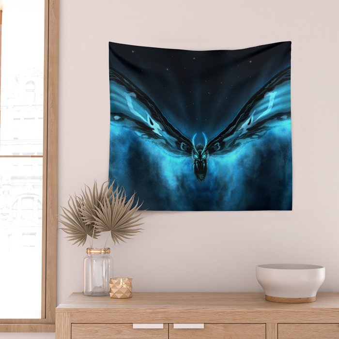 Queen of Monster - Mothra Wall Tapestry Gallery Image 2