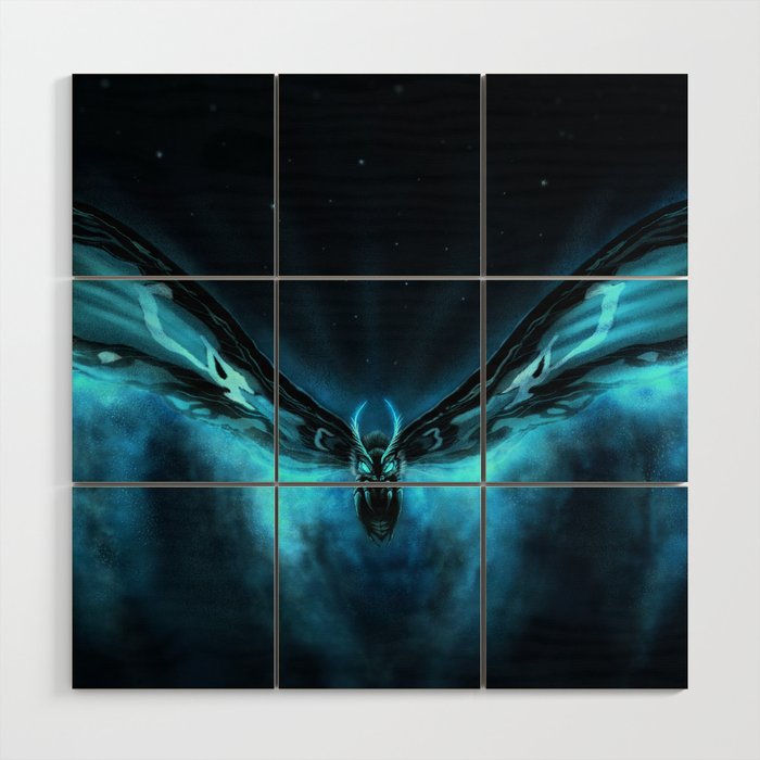 Queen of Monster - Mothra Wood Wall Art Gallery Image 1