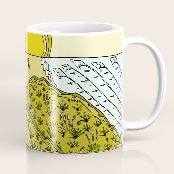 keen for a surf nz surf adventure by surfy birdy Coffee Mug Gallery Image 1