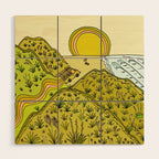 keen for a surf nz surf adventure by surfy birdy Wood Wall Art Gallery Image 1