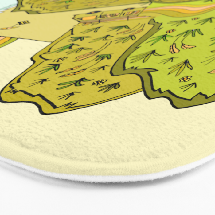 keen for a surf nz surf adventure by surfy birdy Bath Mat Gallery Image 3