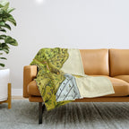 keen for a surf nz surf adventure by surfy birdy Throw Blanket Gallery Image 1