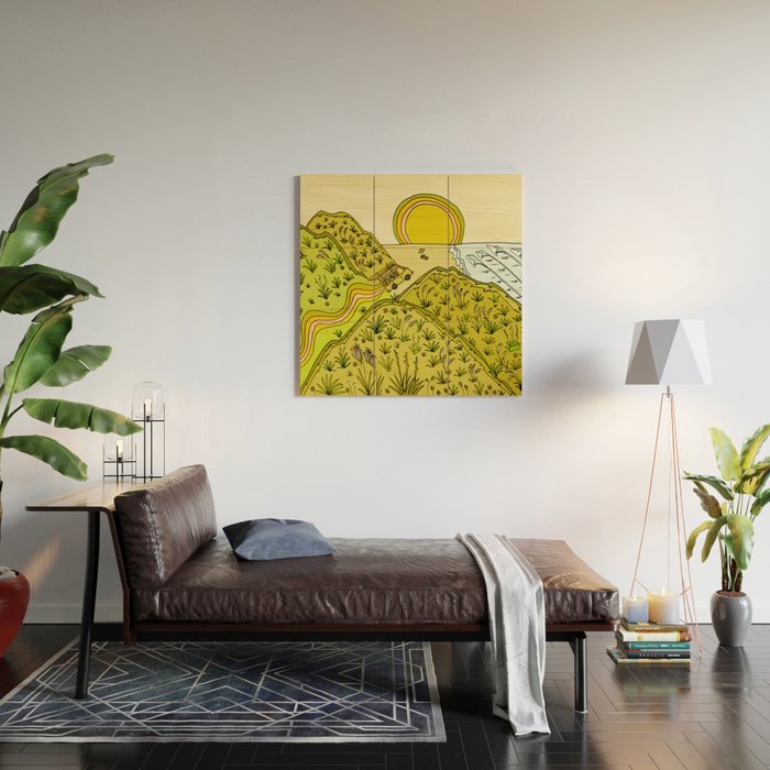 keen for a surf nz surf adventure by surfy birdy Wood Wall Art Gallery Image 2