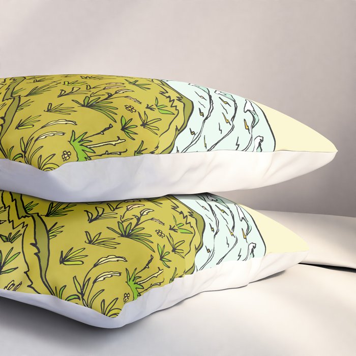 keen for a surf nz surf adventure by surfy birdy Pillow Sham Gallery Image 3
