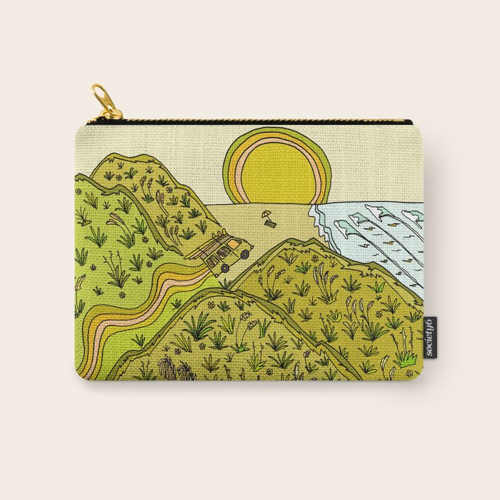 keen for a surf nz surf adventure by surfy birdy Carry All Pouch Gallery Image 1