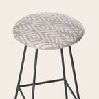 Feather Ikat - Taupe Stool Gallery Image 2