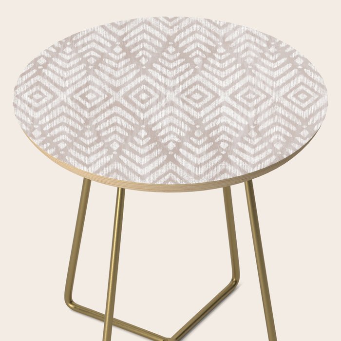 Feather Ikat - Taupe Side Table Gallery Image 2