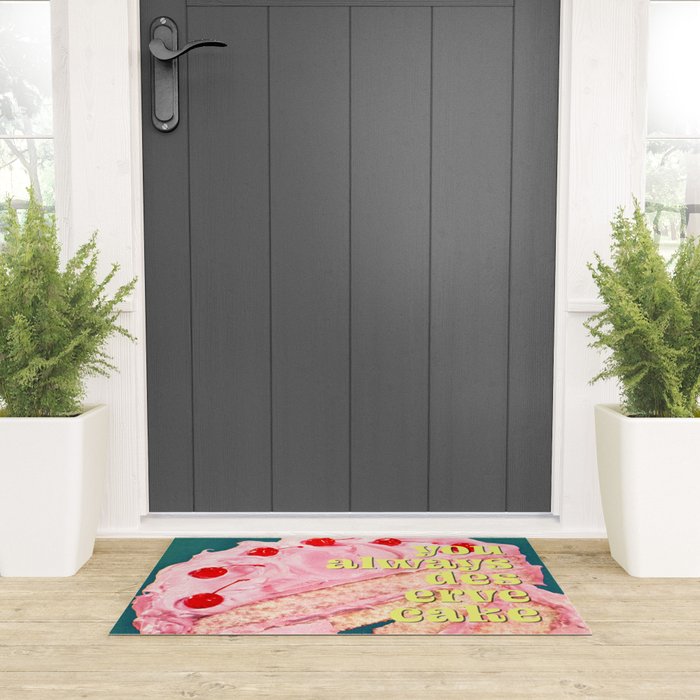 You Always Deserve Cake Welcome Mat Gallery Image 3