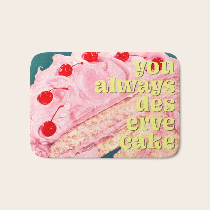 You Always Deserve Cake Bath Mat Gallery Image 1