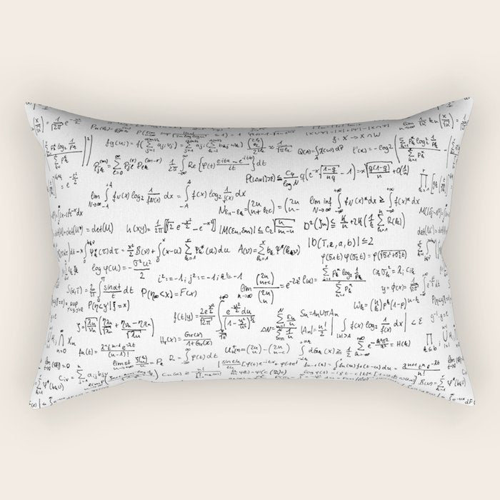 Math Equations Rectangular Pillow Gallery Image 2