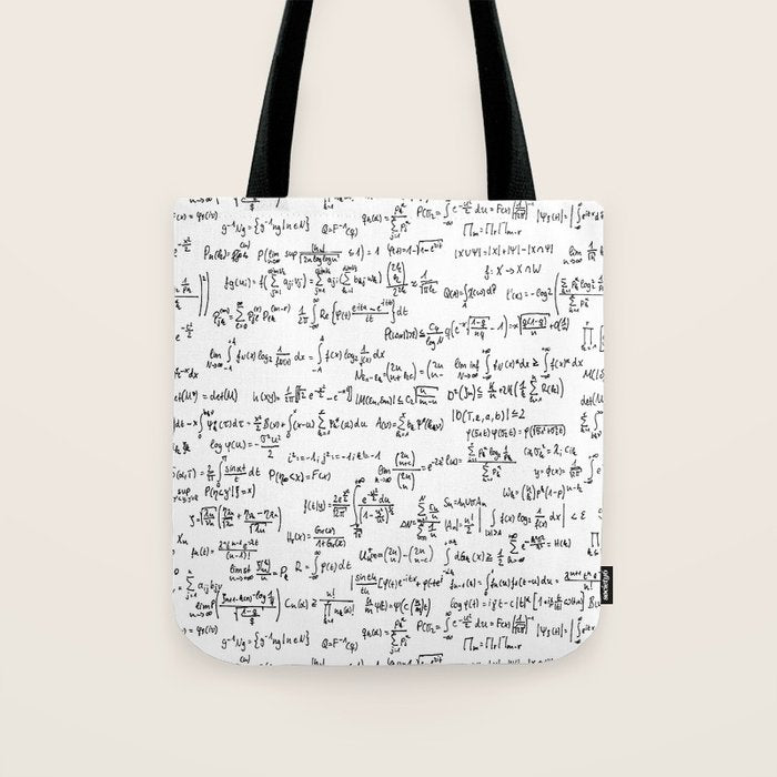 Math Equations Tote Bag Gallery Image 1