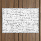 Math Equations Outdoor Rug Gallery Image 1