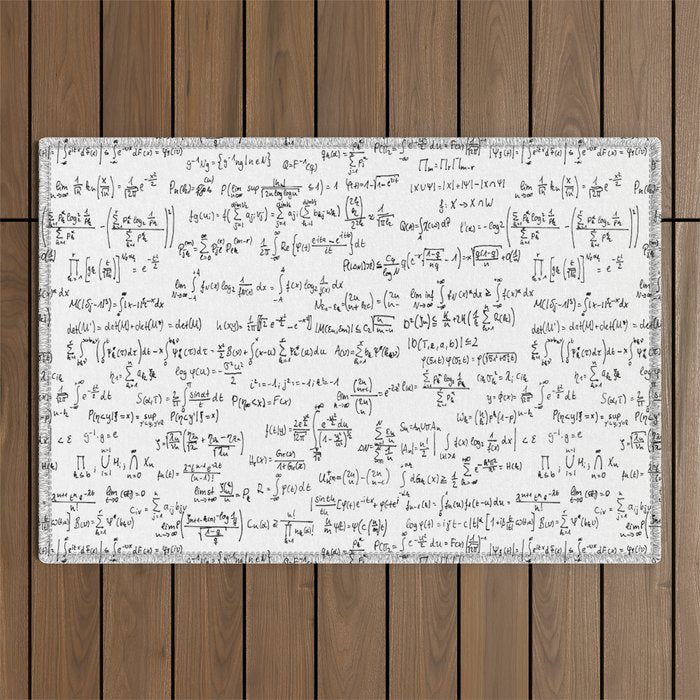 Math Equations Outdoor Rug Gallery Image 1