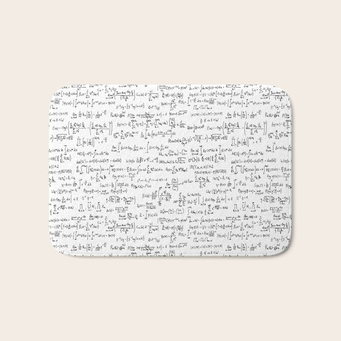 Math Equations Bath Mat Gallery Image 1