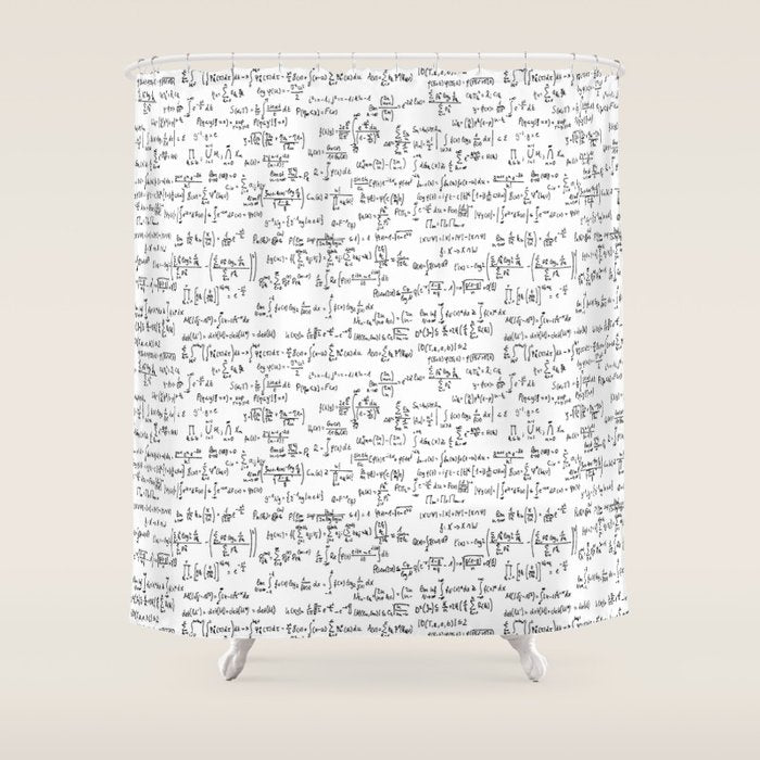 Math Equations Shower Curtain Gallery Image 1