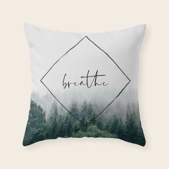 Breathe Throw Pillow Gallery Image 1