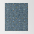 Happy Hanukkah Menorah Dark Blue  Throw Blanket Gallery Image 2
