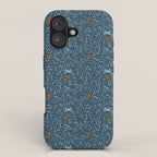 Happy Hanukkah Menorah Dark Blue  iPhone Case Gallery Image 1