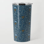 Happy Hanukkah Menorah Dark Blue  Travel Mug Gallery Image 1