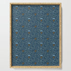 Happy Hanukkah Menorah Dark Blue  Serving Tray Gallery Image 1