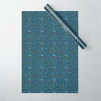Happy Hanukkah Menorah Dark Blue  Wrapping Paper Gallery Image 1