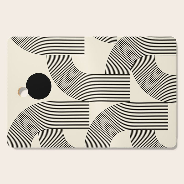 Abstraction_SUNLIGHT_SUNSHINE_LINE_POP_ART_Minimalism_001A Cutting Board Gallery Image 1