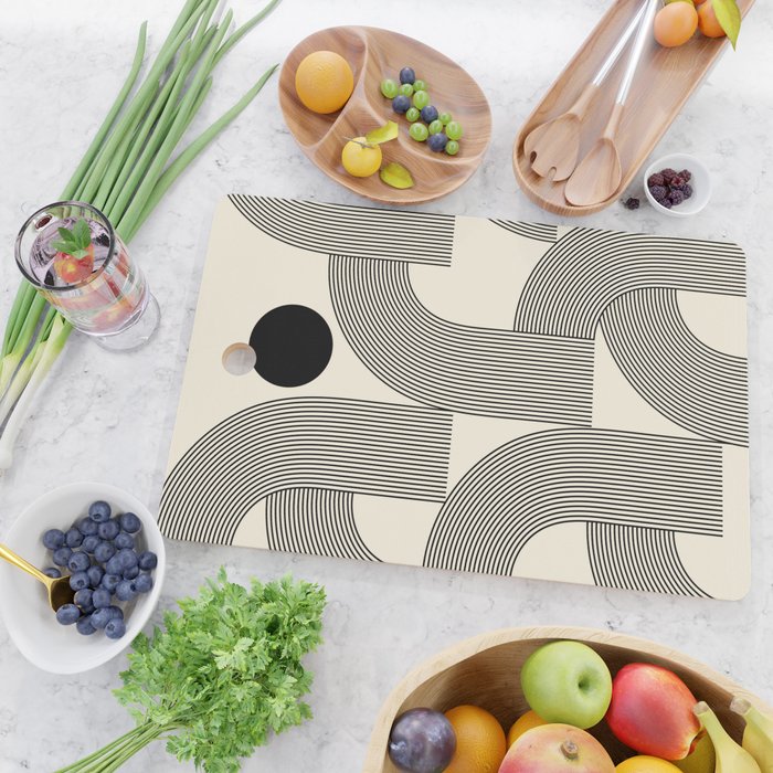 Abstraction_SUNLIGHT_SUNSHINE_LINE_POP_ART_Minimalism_001A Cutting Board Gallery Image 2