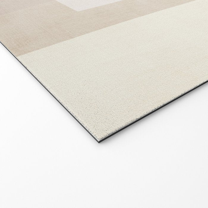 Modern Minimalism Beige White Organic Shapes Welcome Mat Gallery Image 2