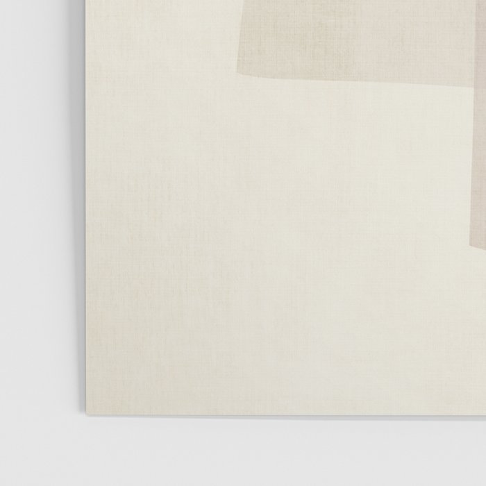 Modern Minimalism Beige White Organic Shapes Poster Gallery Image 3