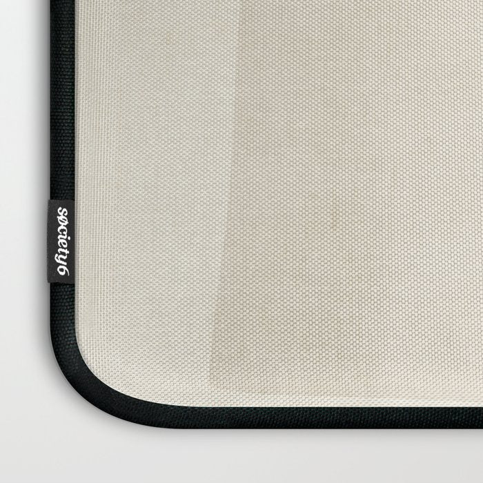 Modern Minimalism Beige White Organic Shapes Laptop Sleeve Gallery Image 3