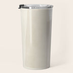 Modern Minimalism Beige White Organic Shapes Travel Mug Gallery Image 3