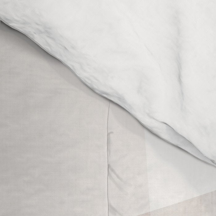Modern Minimalism Beige White Organic Shapes Comforter Gallery Image 4