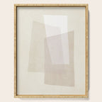 Modern Minimalism Beige White Organic Shapes Serving Tray Gallery Image 1
