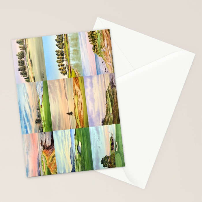 Famous Golf Courses In The USA Collage Stationery Card Gallery Image 2
