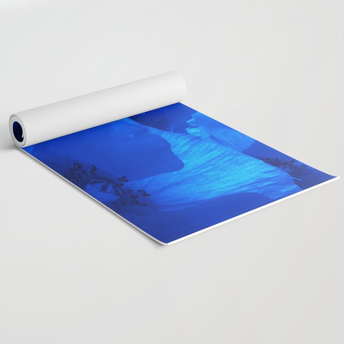 Blue Poppies #decor #society6 #buyart Yoga Mat Gallery Image 2