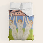 Antique Ad Poster Pink Pills for Pale People Duvet Cover Gallery Image 6