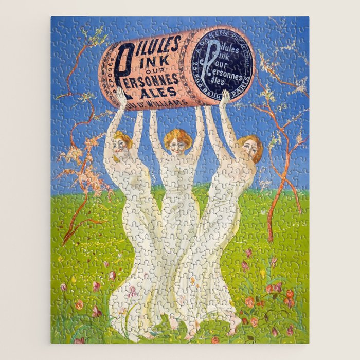 Antique Ad Poster Pink Pills for Pale People Jigsaw Puzzle Gallery Image 1
