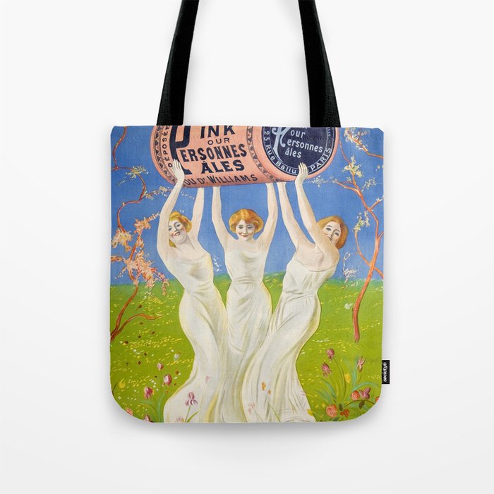 Antique Ad Poster Pink Pills for Pale People Tote Bag Gallery Image 1