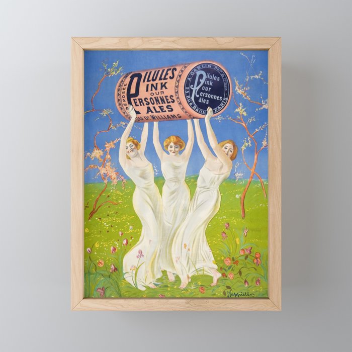 Antique Ad Poster Pink Pills for Pale People Mini Art Print Gallery Image 1