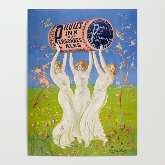 Antique Ad Poster Pink Pills for Pale People Poster Gallery Image 4