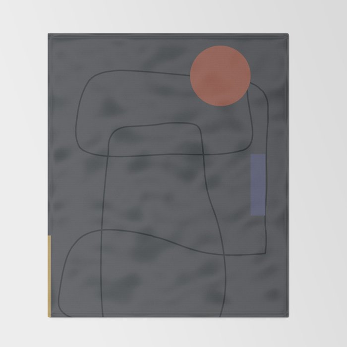 Minimal Geometric 61 Throw Blanket Gallery Image 2