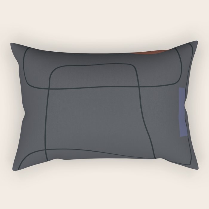 Minimal Geometric 61 Rectangular Pillow Gallery Image 2