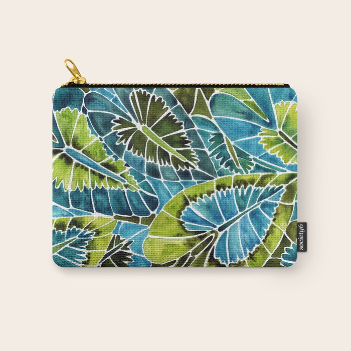 Schismatoglottis Calyptrata - Teal Palette Carry All Pouch Gallery Image 1