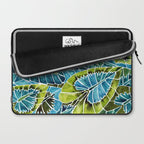 Schismatoglottis Calyptrata - Teal Palette Laptop Sleeve Gallery Image 2