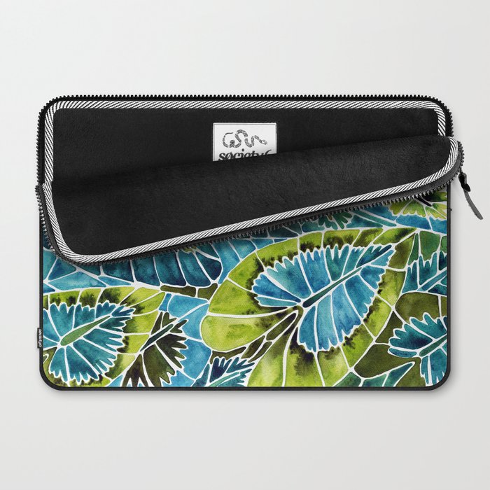 Schismatoglottis Calyptrata - Teal Palette Laptop Sleeve Gallery Image 2