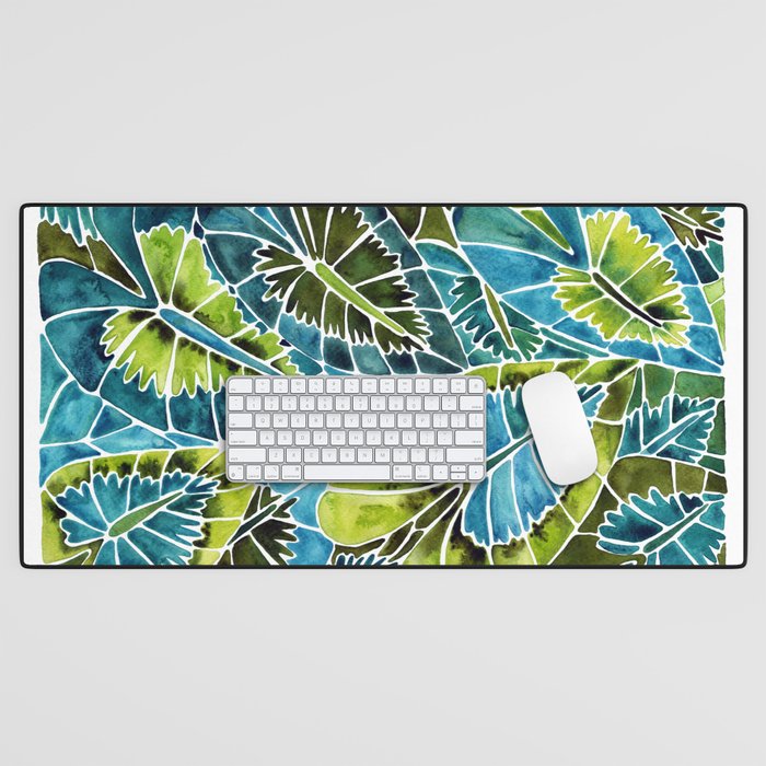 Schismatoglottis Calyptrata - Teal Palette Desk Mat Gallery Image 1